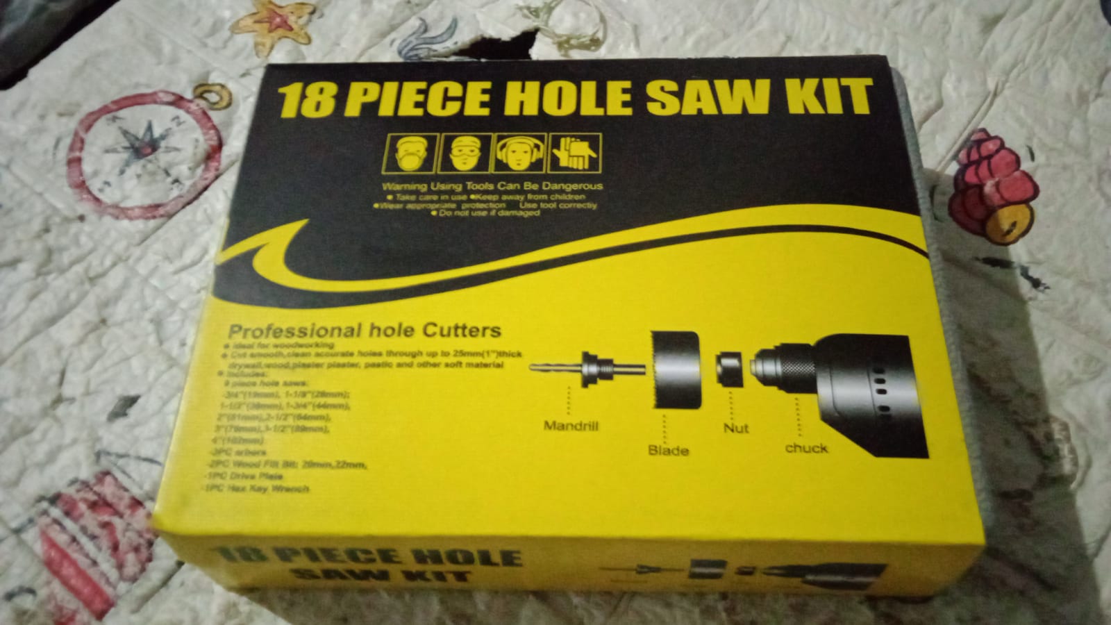 Drill Hole Cutter, Carbon Steel High Accuracy Incisive Hole Saw for Cutting PCV for Cutting Plastic for Cutting Wood Hole Saw Kit (18 Pcs Set) - Discount Karo