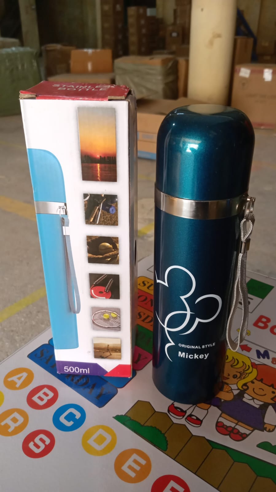 Stainless Steel Thermal mug / Water Bottle, vacuum flask (500 ML / 1 Pc / Mix Color) - Discount Karo