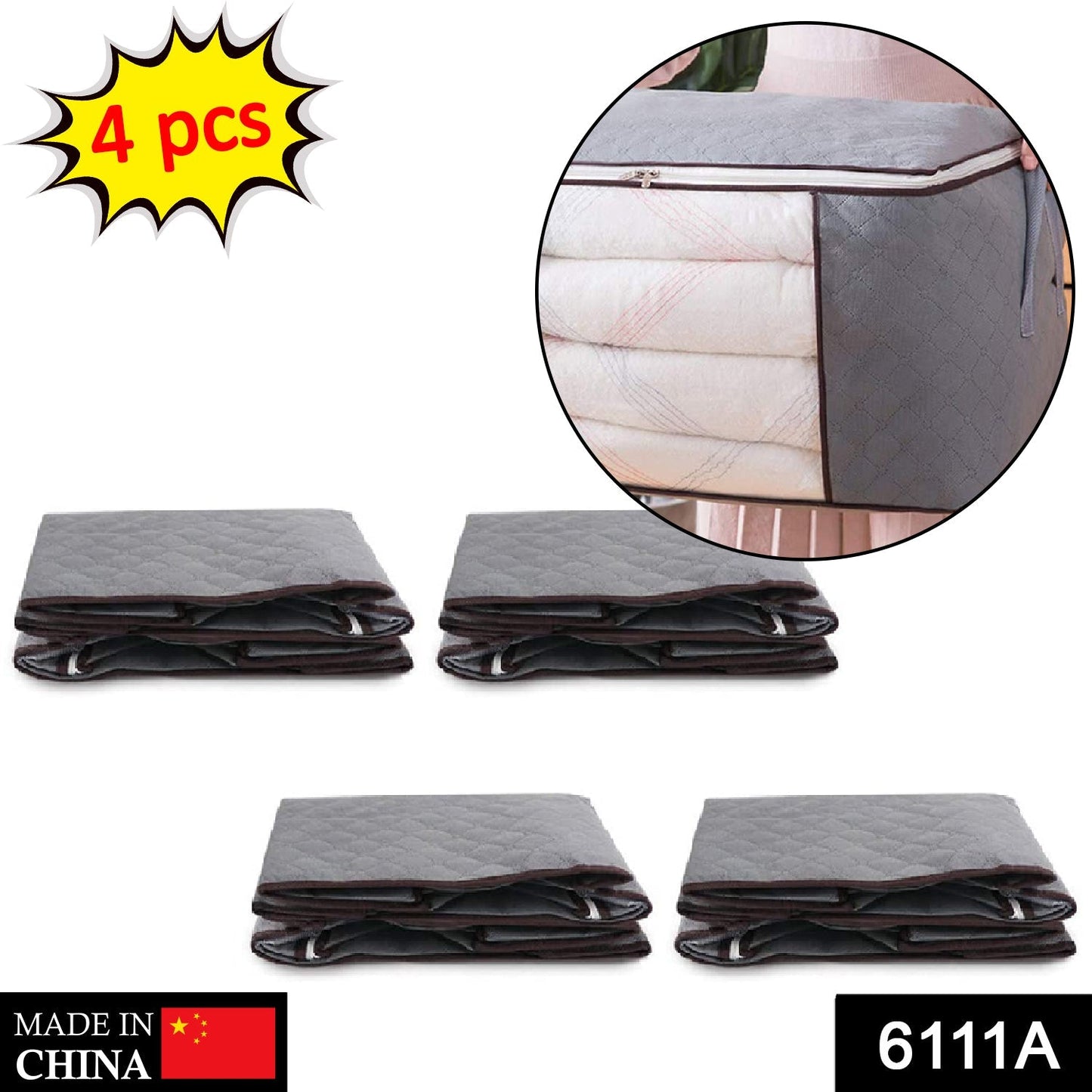 6111A TRAVELLING STORAGE BAG USED IN STORING ALL TYPES CLOTHS AND STUFFS FOR TRAVELLING PURPOSES IN ALL KIND OF NEEDS. 