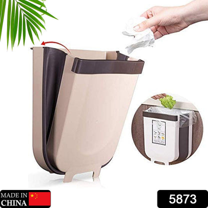 Hanging Trash Can for Kitchen Cabinet Door, Small Collapsible Foldable Waste Bins, Hanging Trash Holder for Bathroom Bedroom Office Car, Portable. - Discount Karo