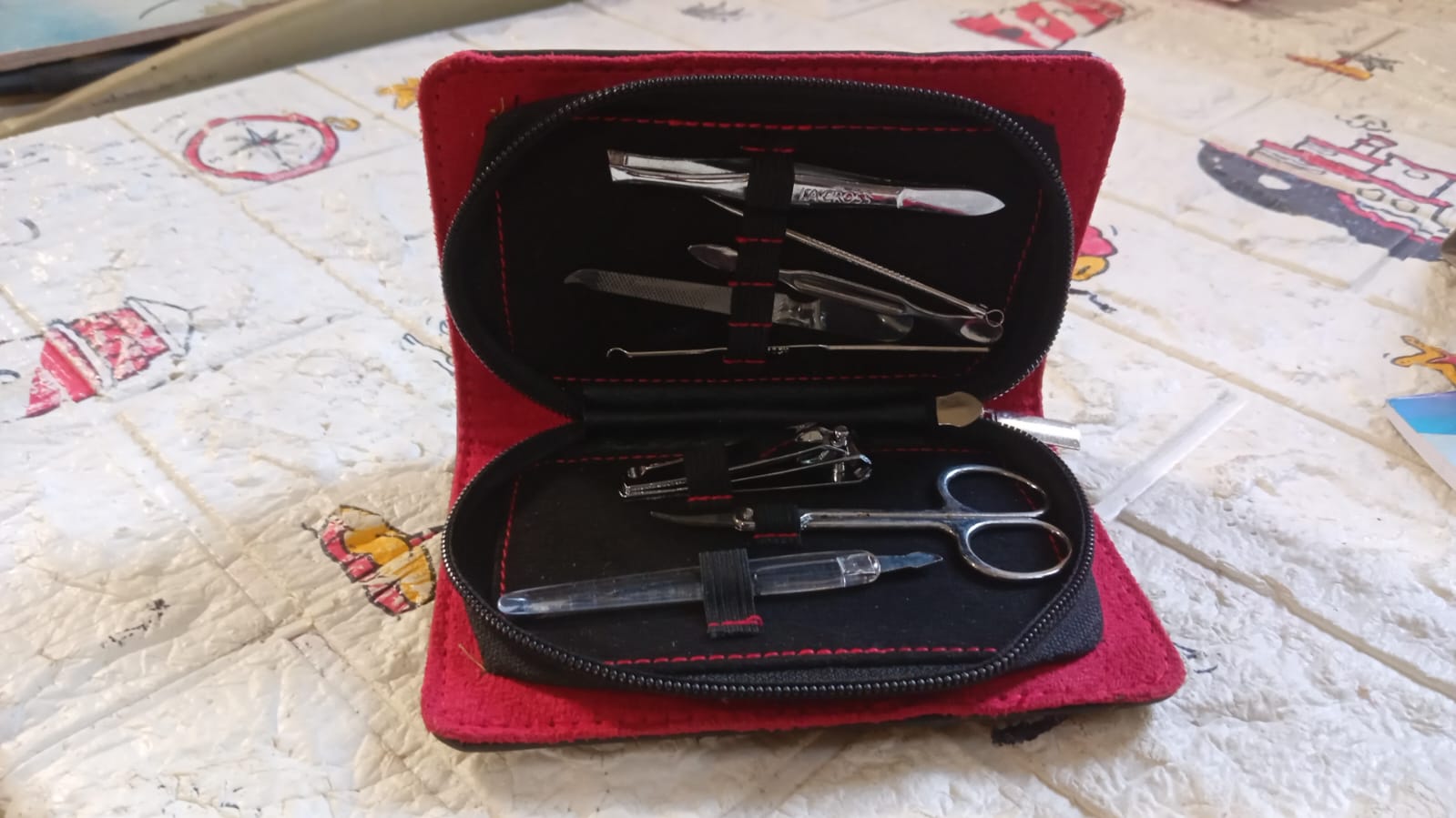 Nail Scissors Professional Nail Clippers Kit Manicure Set 8 Pieces Top Grade Stainless Steel Grooming Kit With Travel Case For Travel Or Home Manicure Set (8 Pc Set) - Discount Karo