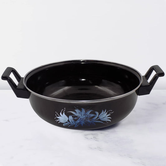 2521 Traditional Small Cast Iron Kadai 