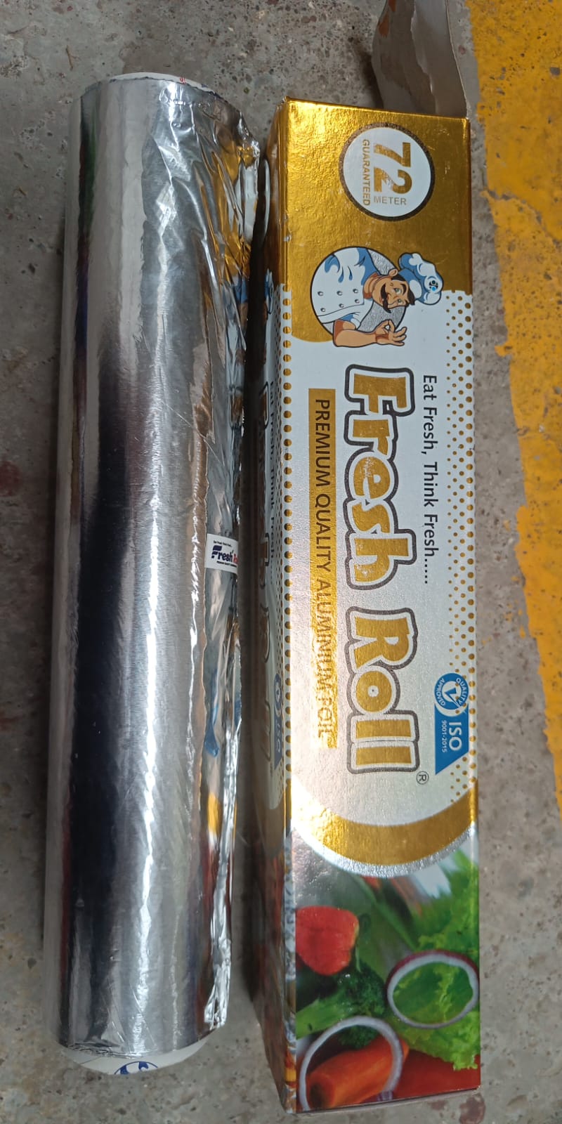 Premium Quality Food Grade Aluminum Foil Roll Heavy Duty Non Stick Thick Aluminum Foil Sheet Baking Grilling Tool 72Mtr (1Pc) - Discount Karo