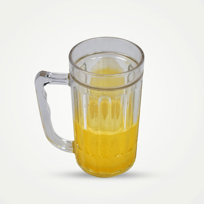 6832 420ml Large Beer Mug with Handle Crystal Clear Lead Free Mug Beer Mug, Beer Glass | Perfect for Home, Bars and parties-1Piece. 