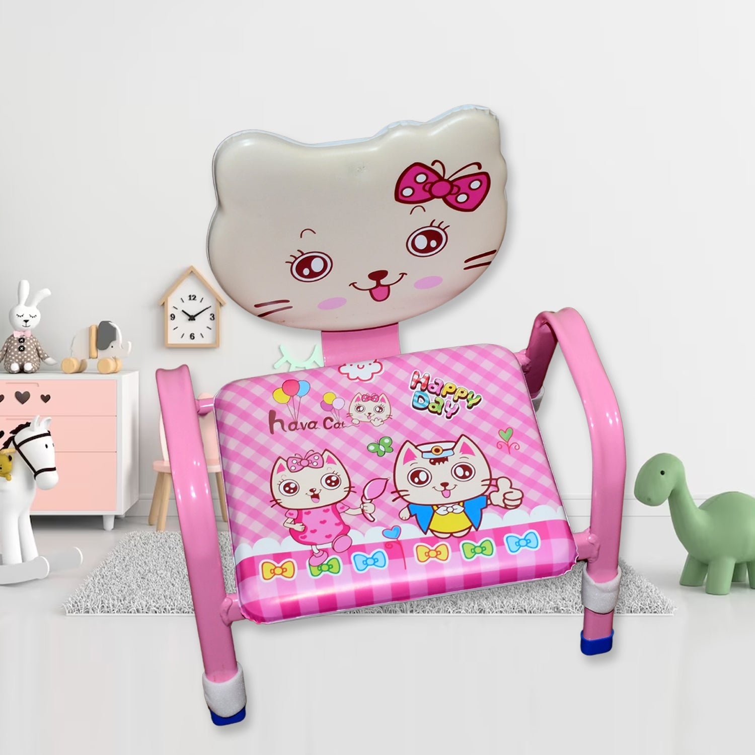 Cartoon Baby Chair Strong Steel Cushion & Comfortable Baby Chair High Quality Chair (1 Pc) - Discount Karo