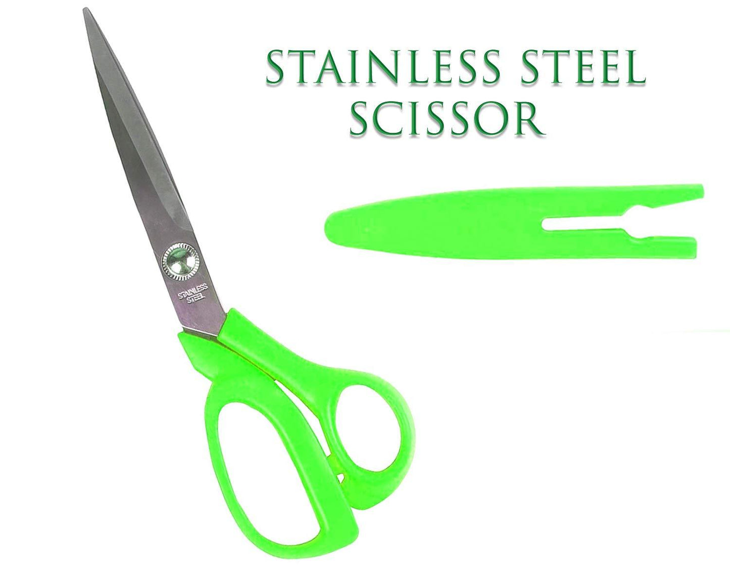 555 stainless Steel Scissors with Cover 8inch 