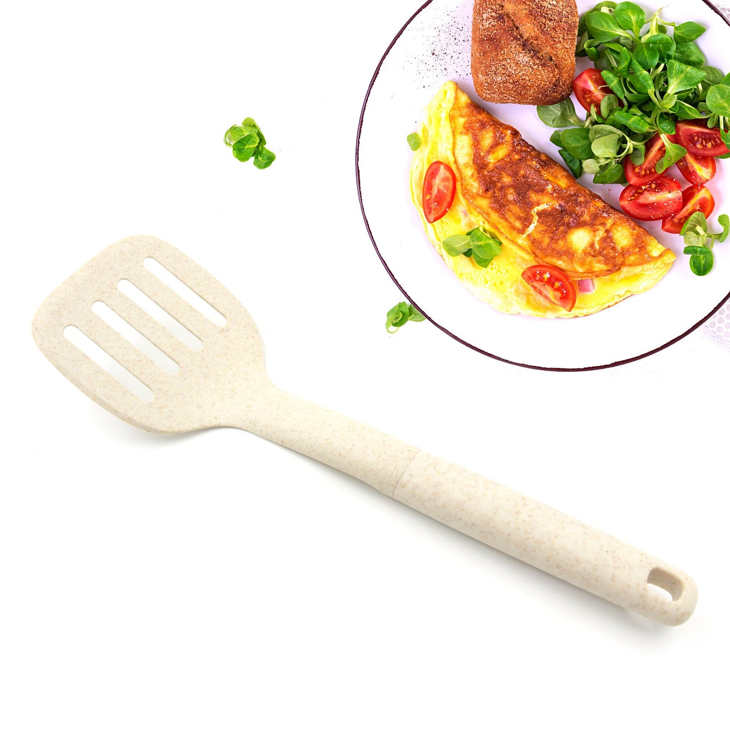 Plastic Kitchen Accessories Skimmer, Spatula Spoon & Soup Spoon Heat Resistant  Non Stick Spoons Kitchen Cookware Items Heat Resistant Plastic Kitchen Utensils for Cooking, BPA FREE Gadgets for Non-Stick Cookware (1 Pc ) - Discount Karo