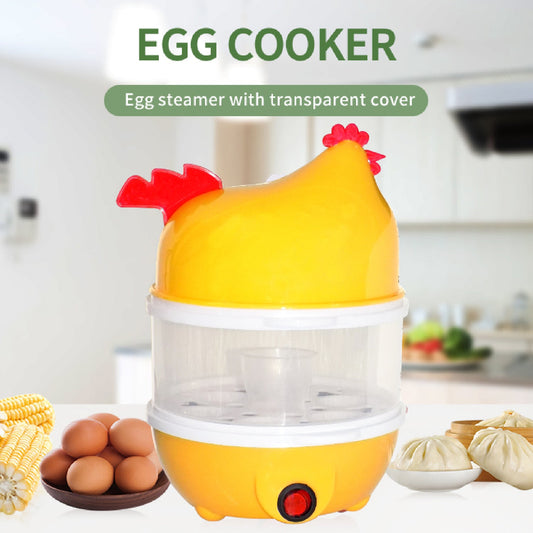 Hen Shape Egg Boiler Home Machine with Tray - Discount Karo