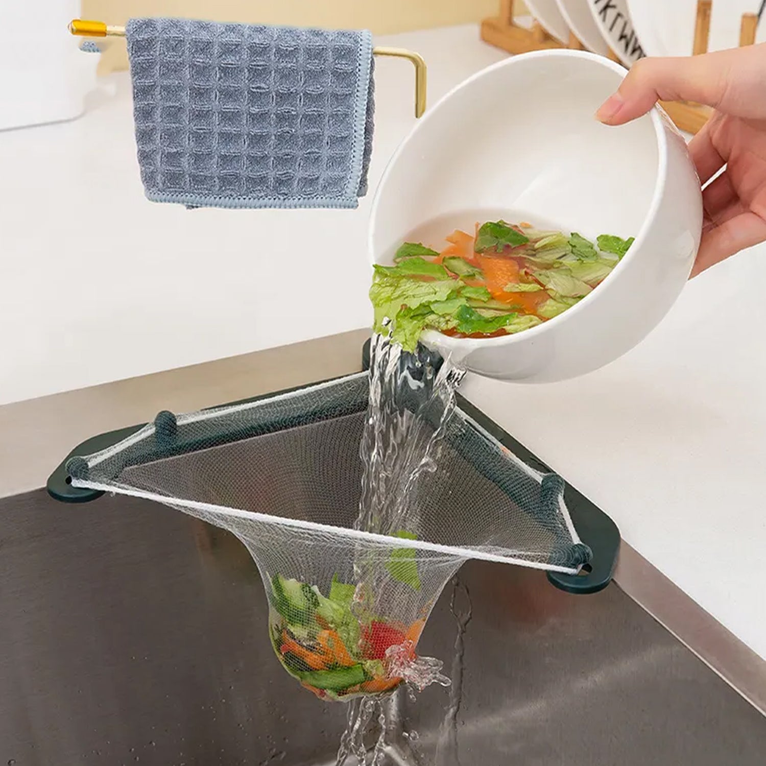 Kitchen Sink Filter Basket, Kitchen Sink Basket Kitchen Gadgets Practical Sink Strainer Kitchen Sink Drainer for Food Residue, Hair, Paper Scraps - Discount Karo