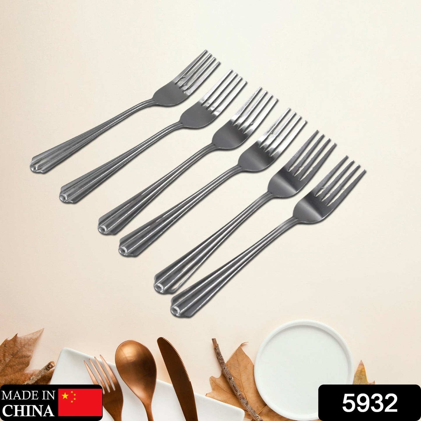 STEEL FORKS SET OF 6 - FORK SET FOR HOME AND KITCHEN FORK HIGH QUALITY PREMIUM FORK SET (6 PC SET ) - Discount Karo