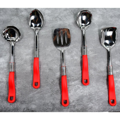 Stainless Steel Serving Spoon Set 5 pcs. - Discount Karo