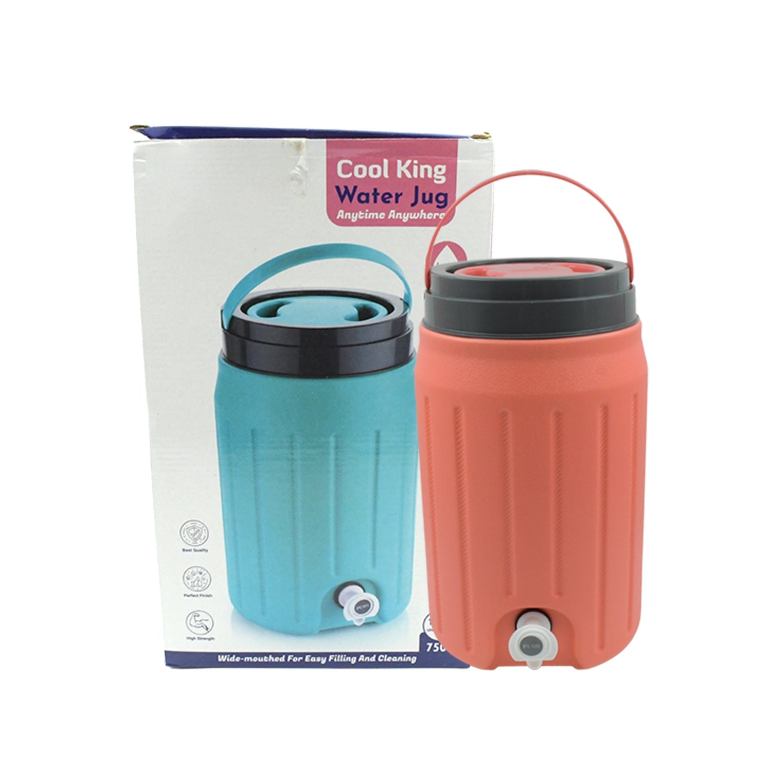 Insulated Water Jug with Tap (7500ml): Leakproof, Travel Cooler - Discount Karo