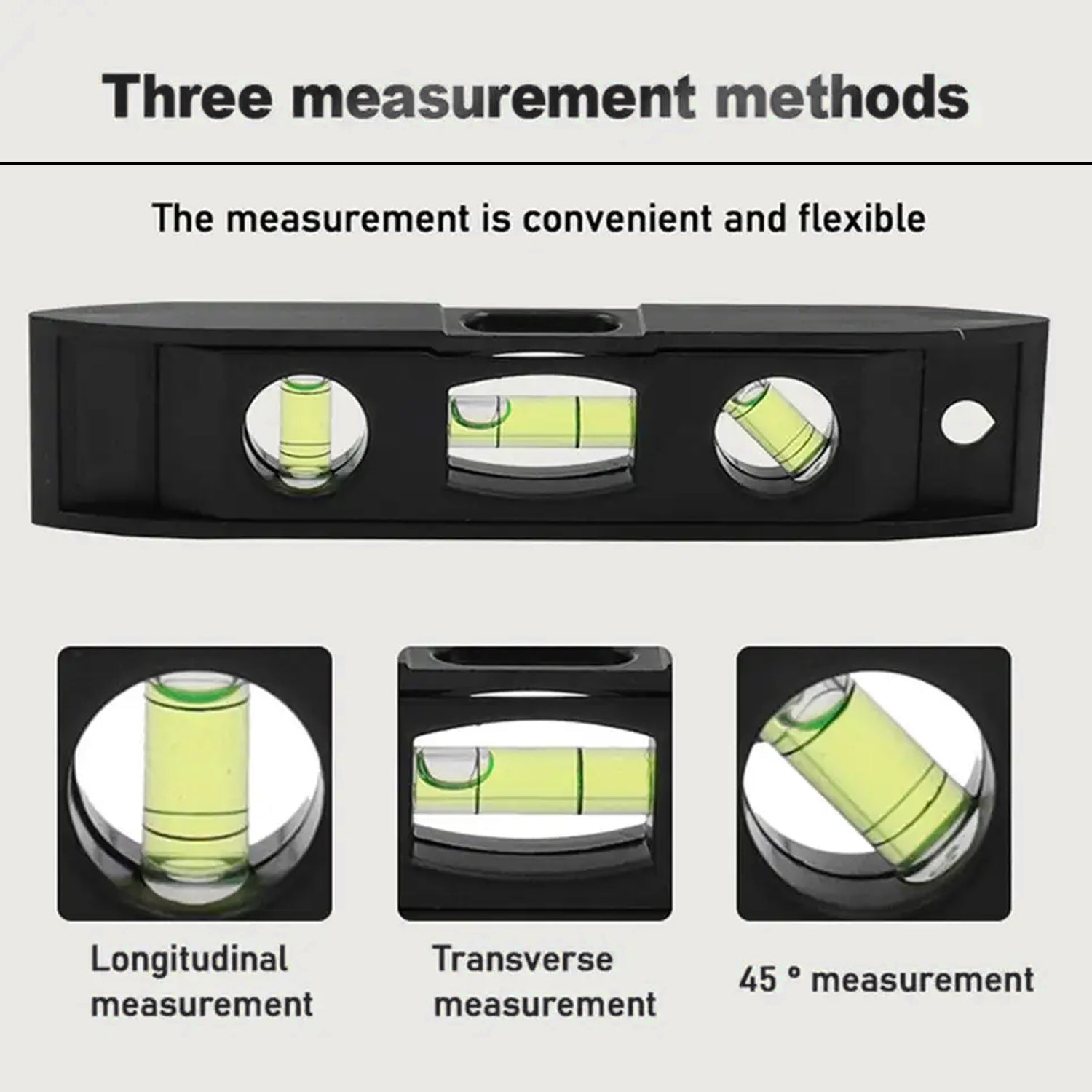 Plastic Torpedo Level, Spirit Level 3 Bubble Level Torpedo Plastic Level Bubble Measuring Tool - Discount Karo