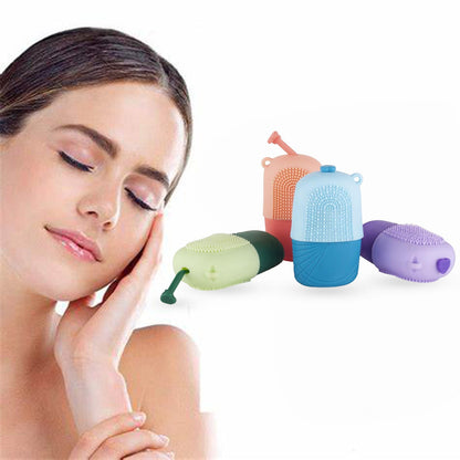 Ice Roller & Scrubber For Face | Face Massager | Reusable Silicone Facial Ice Roller For Glowing & Tighten Skin (1 Pc) - Discount Karo