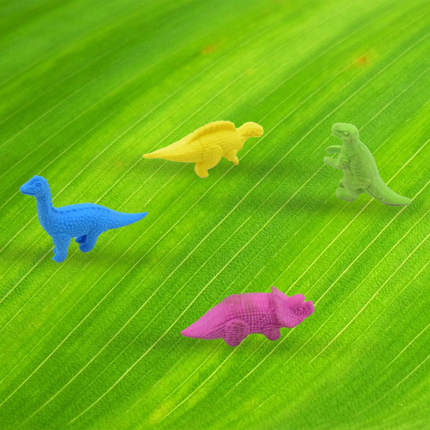 Small Dinosaur Shaped Erasers (4 Pc): Animal Erasers for Kids (School Supplies) - Discount Karo