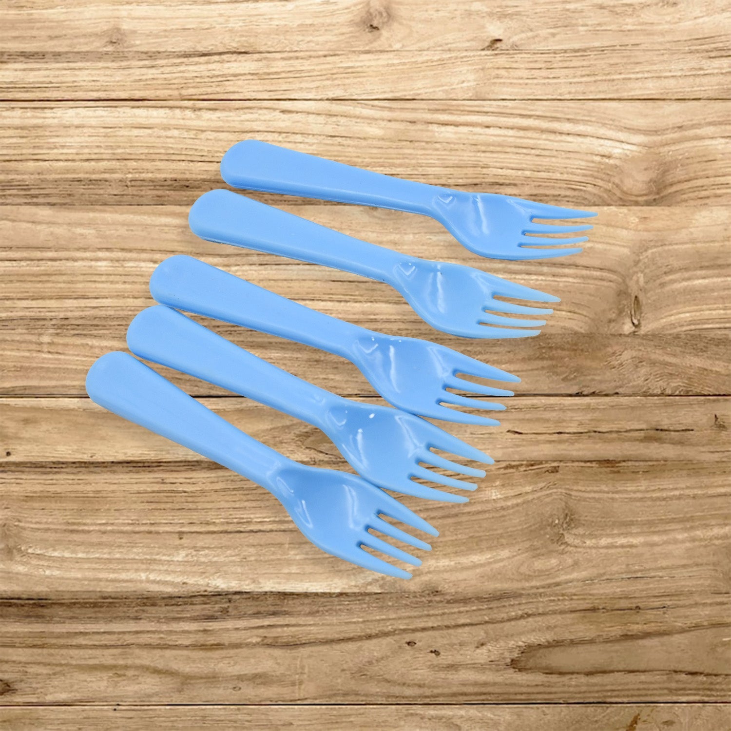 Reusable Premium Heavy Weight Plastic Forks, Party Supplies, One Size, plastic 5pc Serving Fork Set for kitchen, Travel, Home (5pc) - Discount Karo