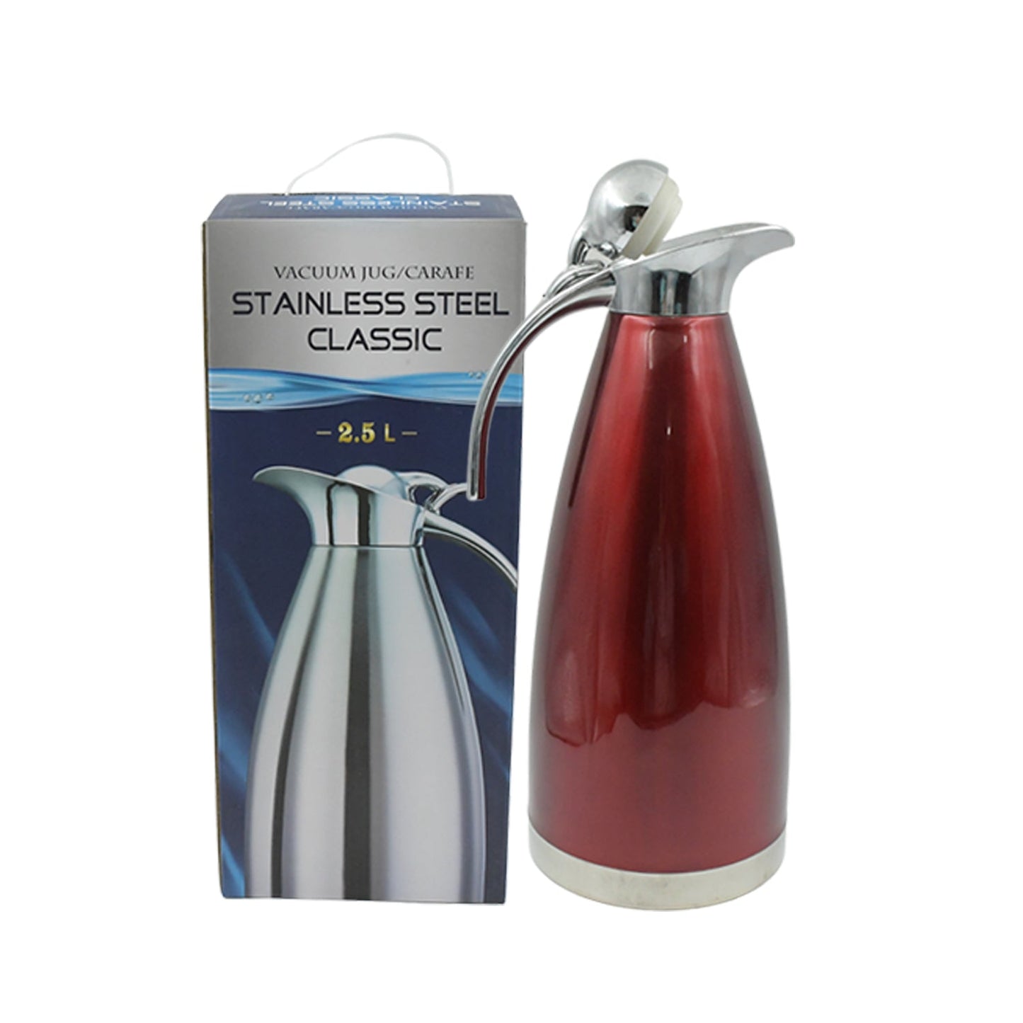 Vacuum Insulated Kettle Jug (Stainless Steel): 2.5L Sizes - Discount Karo