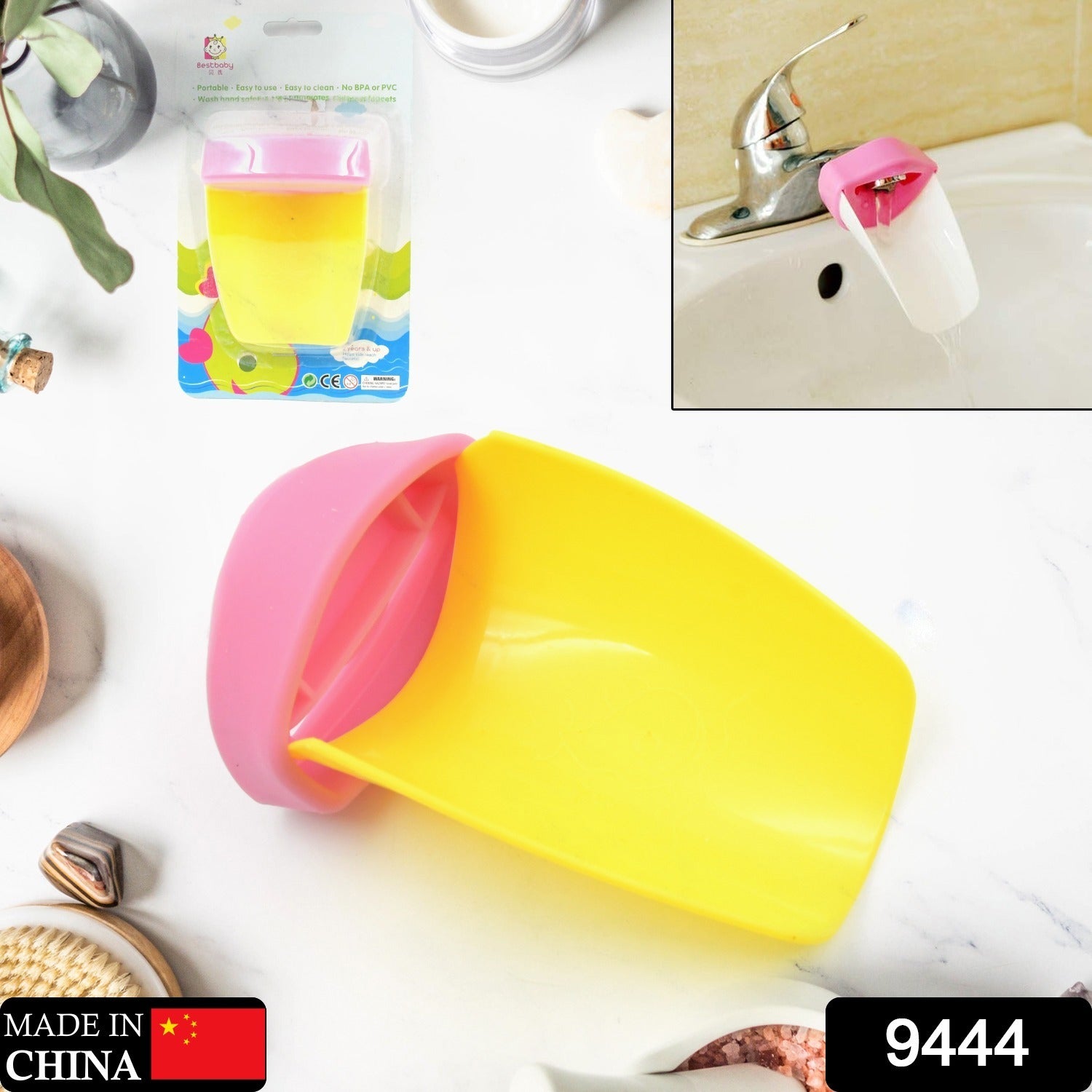 Faucet Extender | Easy Use for Hand Washing for Kids, Toddlers, Babies and Children |  Silicone Sink  Handle Extender | Fun Hand-Washing Solution | Cute Duck Mouth Design Wash Helper Bathroom Sink for Babies and Children (1 Pc) - Discount Karo