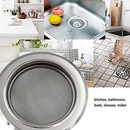 Medium Size Stainless Steel Sink Strainer Kitchen Drain Basin Filter Stopper Drainer