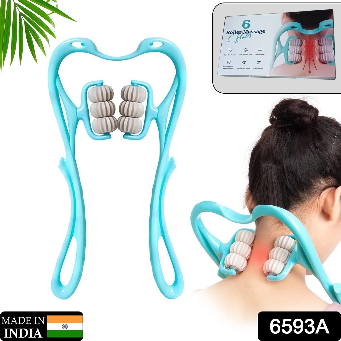 Neck & Shoulder Massager: Portable Relief for Back, Waist & More (1 Pc) - Discount Karo