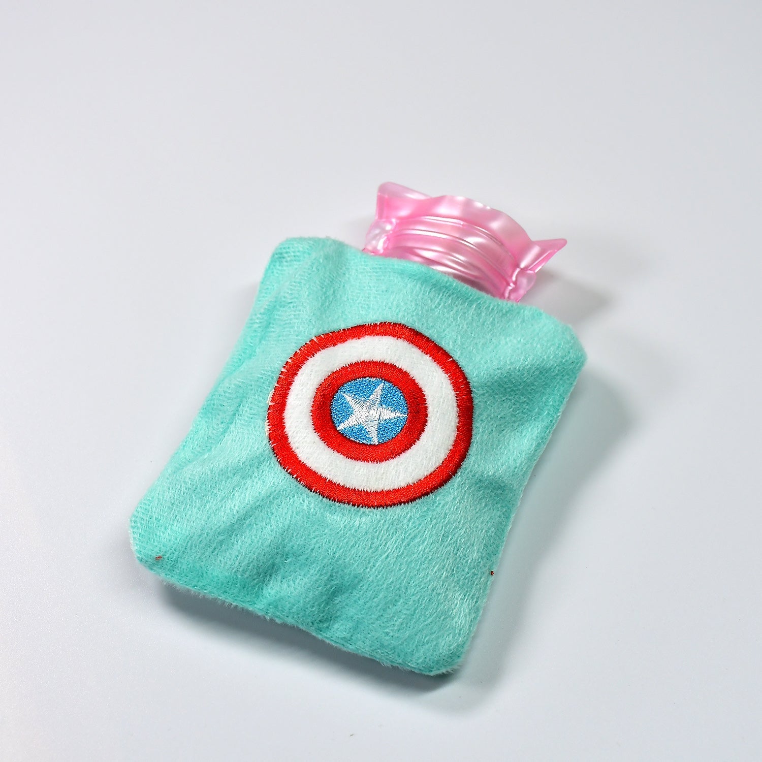 Captain America Print Small Hot Water Bag with Cover for Pain Relief - Discount Karo