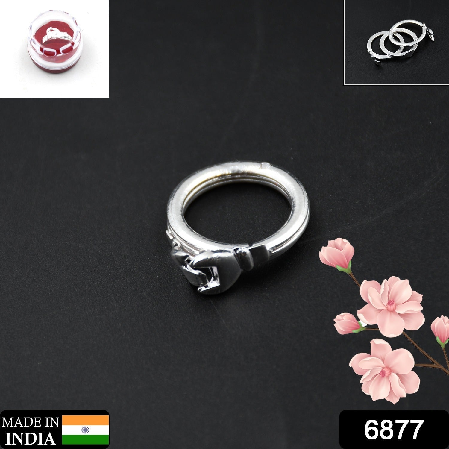 Three Interlocking Rings, Rings for Women and Girls Silver Ring | Valentine Ring, Rings Silver Toned Finger Ring for Women | Birthday Gift For girls and women Anniversary Gift for Wife, Friendship Ring. - Discount Karo