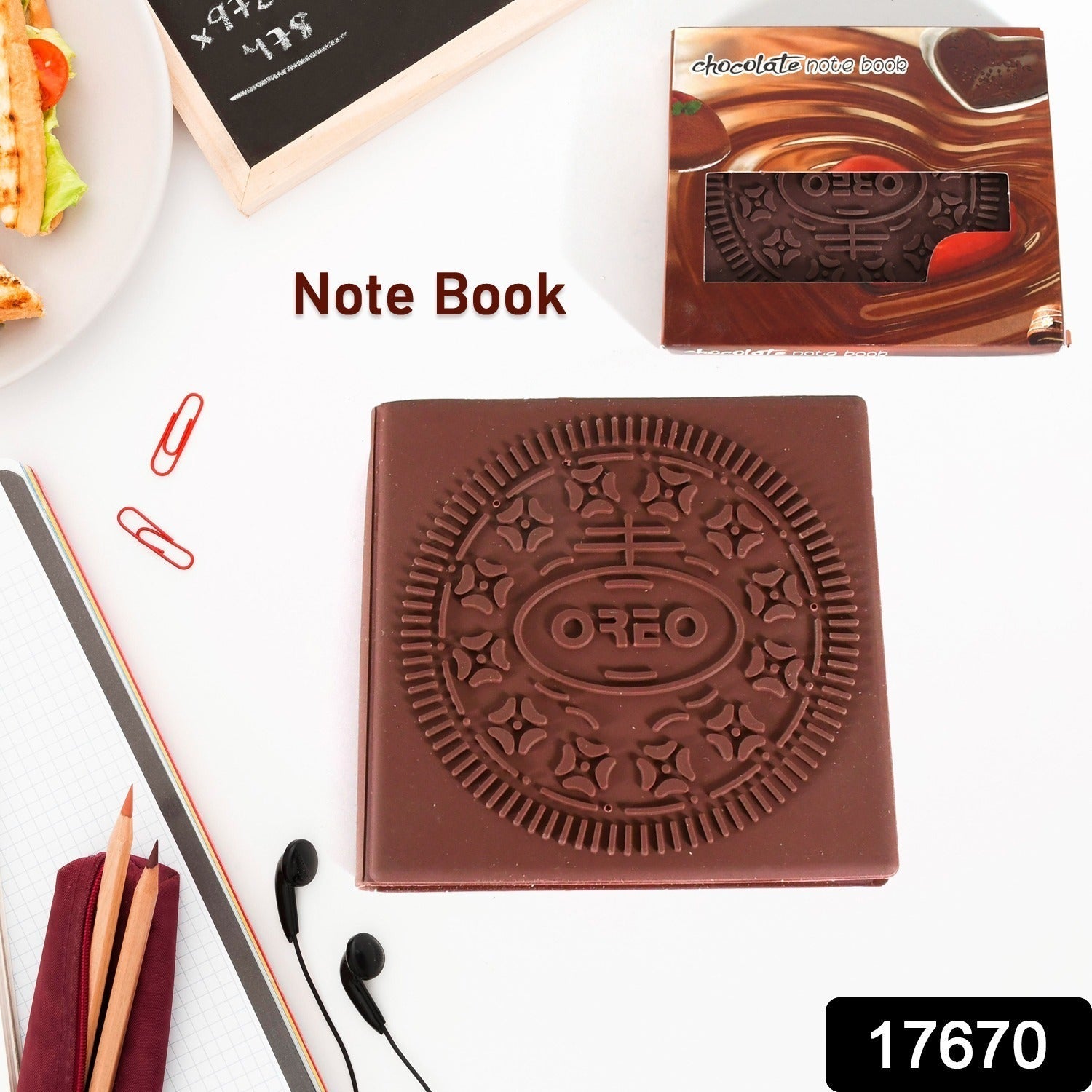 Chocolate Diary Notebooks Original Chocolate Smell Writing Practice Book Early Learning Copybook Premium Chocolate Book (1Pc / Book / 80 Pages)  - Discount Karo