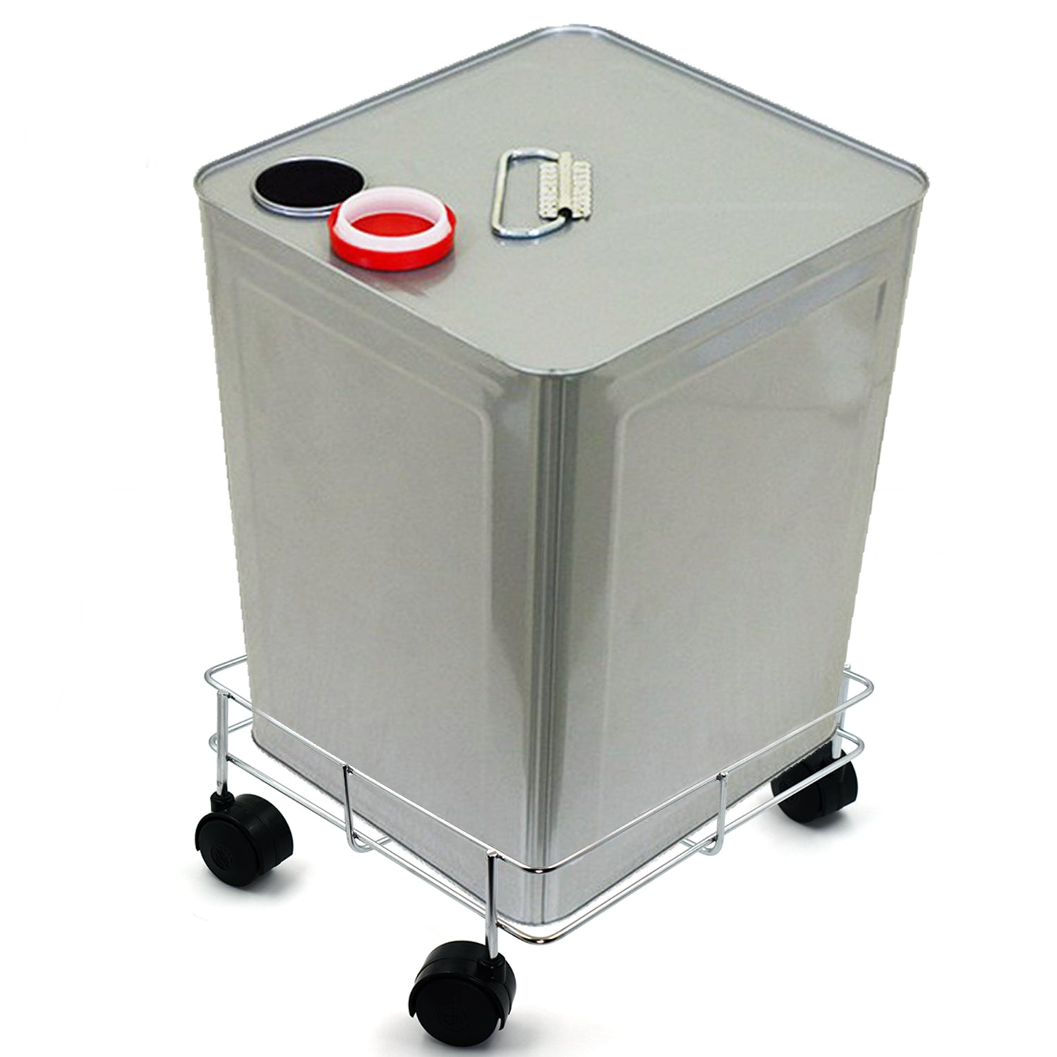 2787 Ss Square Oil Stand For Carrying Oil Bottles And Jars Easily Without Any Problem. 