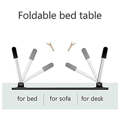 7861 FOLDABLE BED STUDY TABLE PORTABLE MULTIFUNCTION LAPTOP TABLE LAPDESK FOR CHILDREN BED FOLDABLE TABLE WORK OFFICE HOME WITH TABLET SLOT & CUP HOLDER 