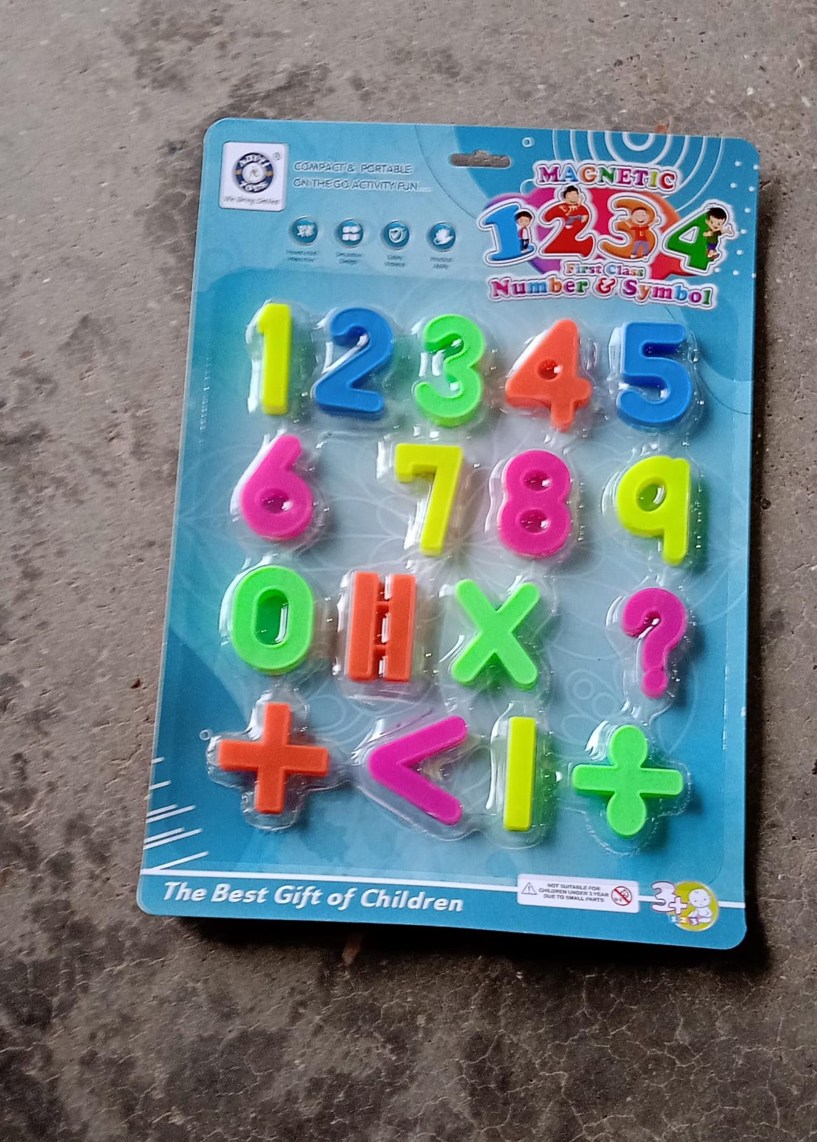 AT42 Magnetic Number Symbol Baby Toy and game for kids and babies for playing and enjoying purposes. - Discount Karo