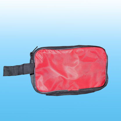 0845 Portable Travel Hand Pouch/Shaving Kit Bag for Multipurpose Use (Red) 