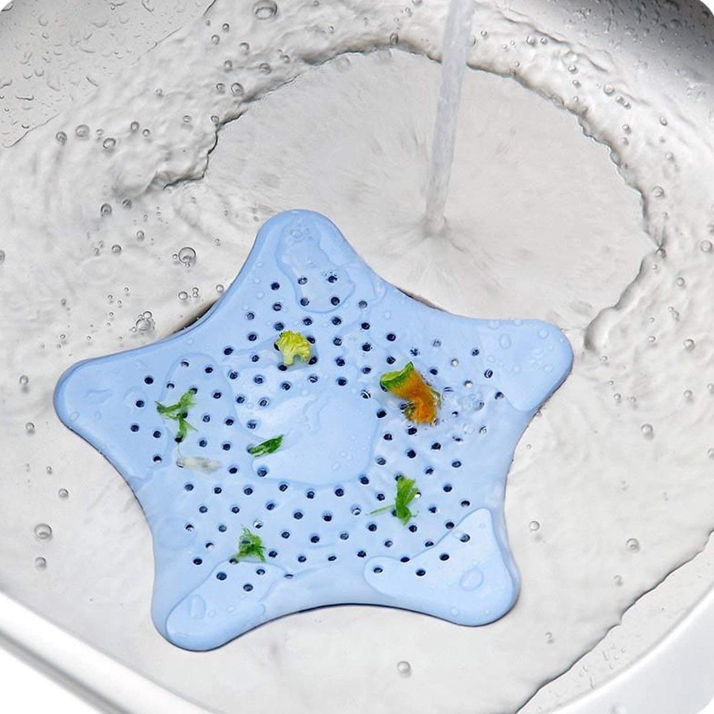 Star Drain Strainer: Catches Hair & Prevents Clogs (Kitchen/Bath)