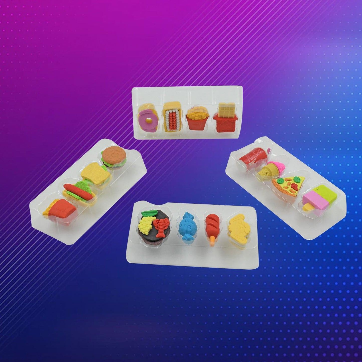 Fun Erasers for Kids! Mix & Match: Food & Drink Erasers (Set of 1) - Discount Karo