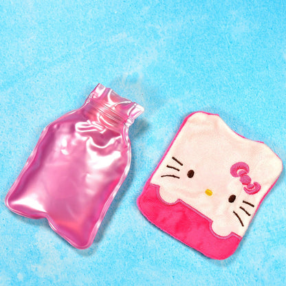 Pink Hello Kitty Small Hot Water Bag with Cover for Pain Relief - Discount Karo