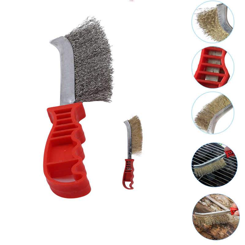 1568 Stainless Steel Wire Hand Brush Metal Cleaner Rust Paint Removing Tool 