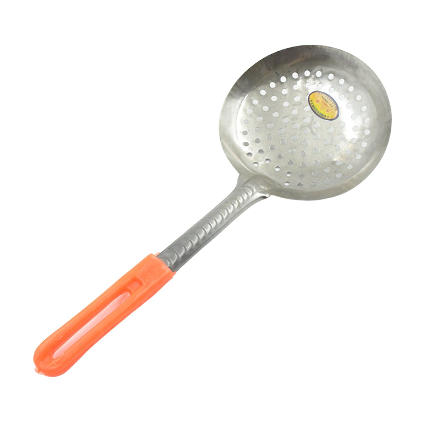 Colander Spoon, Non Slip Hand Polished Thickened Hot Pot Spoon for Kitchen for Restaurant, Stainless Steel Cooking Colander Skimmer Slotted Spoon Kitchen Strainer Ladle with Long Handle for Kitchen Cooking Baking (35 Cm) - Discount Karo