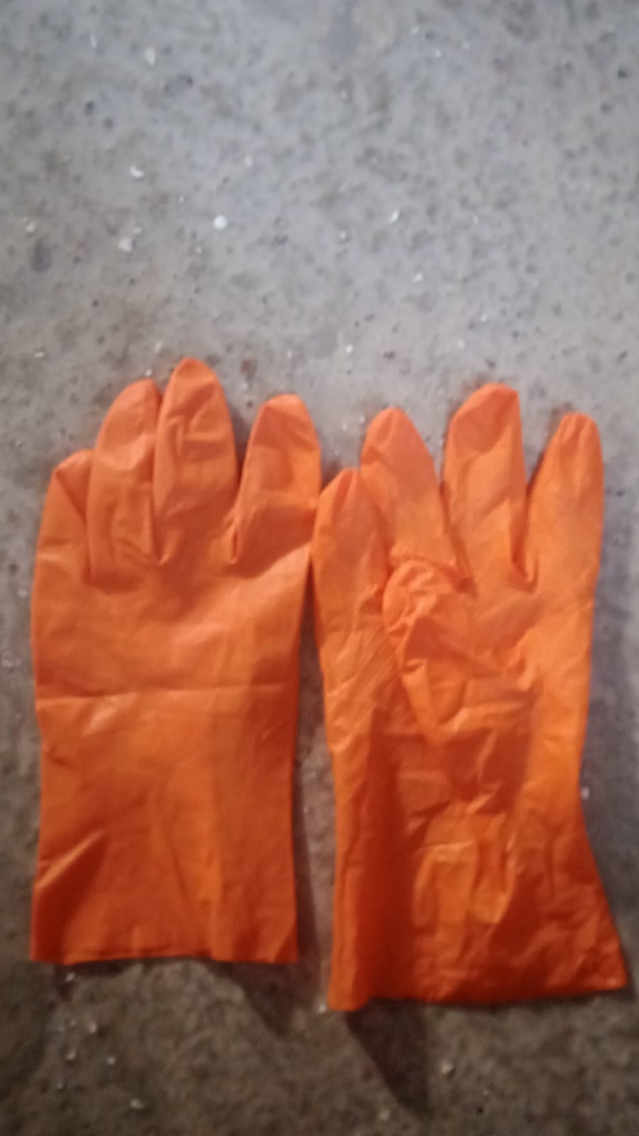 Multipurpose Rubber Reusable Cleaning Gloves, Reusable Rubber Hand Gloves I Latex Safety Gloves I for Washing I Cleaning Kitchen I Gardening I Sanitation I Wet and Dry Use Orange Gloves (1 Pair 40 Gm) - Discount Karo