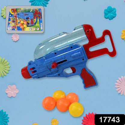 Manual Shooting 5 Ball Gun Toy shoot super ping pong gun for kids, Plastic Balls Shooting Gun Toys For Boys Kids High Quality Gun - Discount Karo