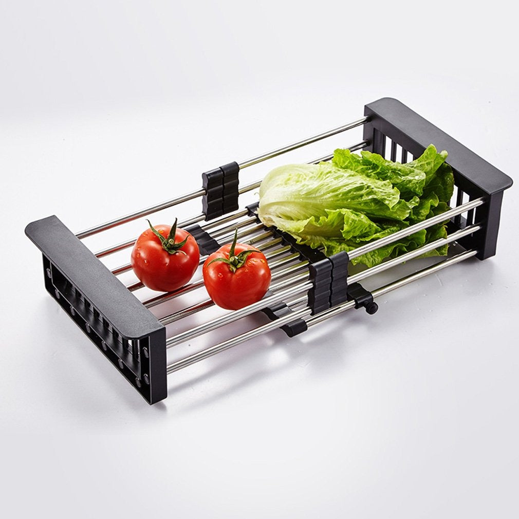 Stainless Steel Expandable Kitchen Sink Dish Drainer - Discount Karo