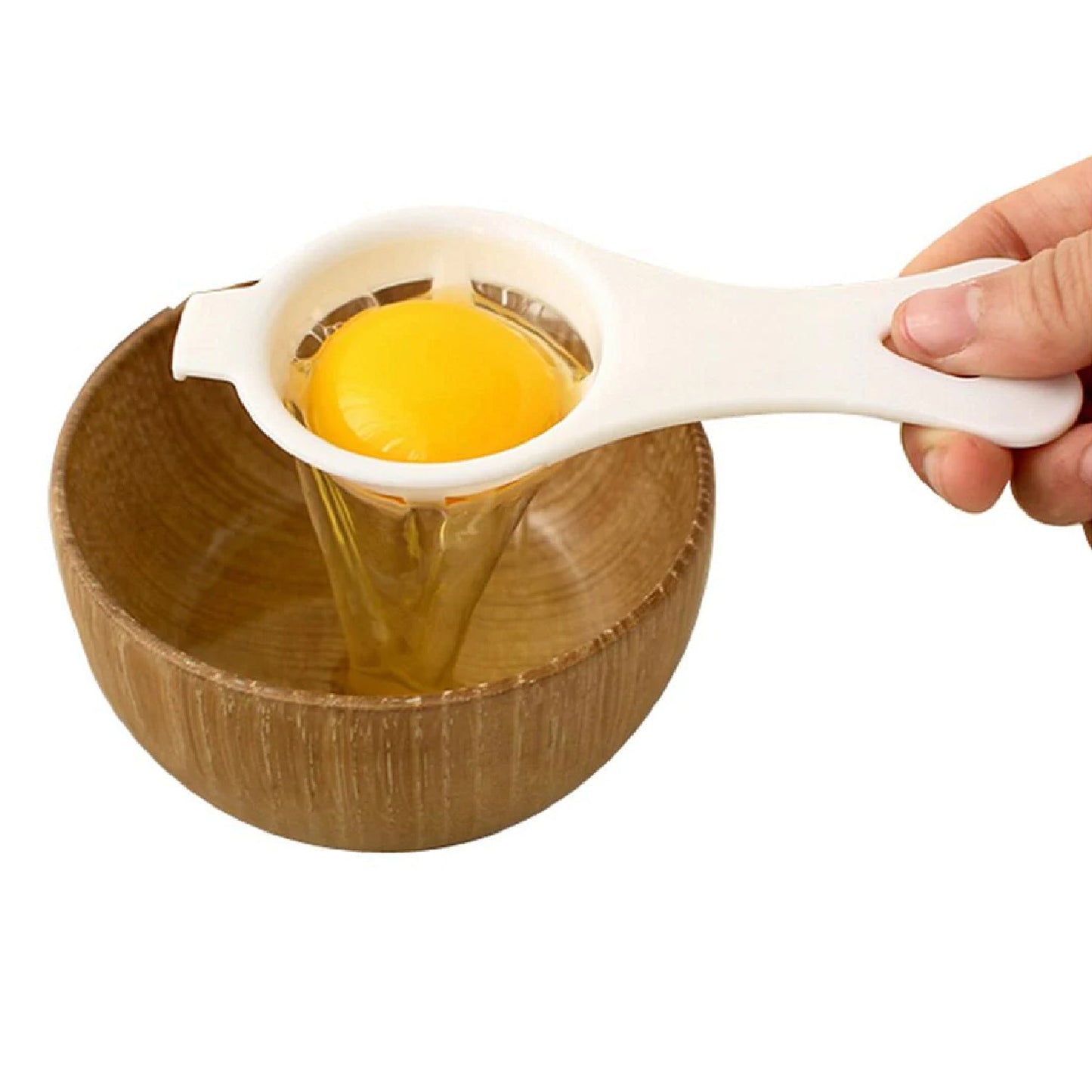 Egg Yolk Separator, Egg White Yolk Filter Separator, Egg Strainer Spoon Filter Egg Divider - Discount Karo