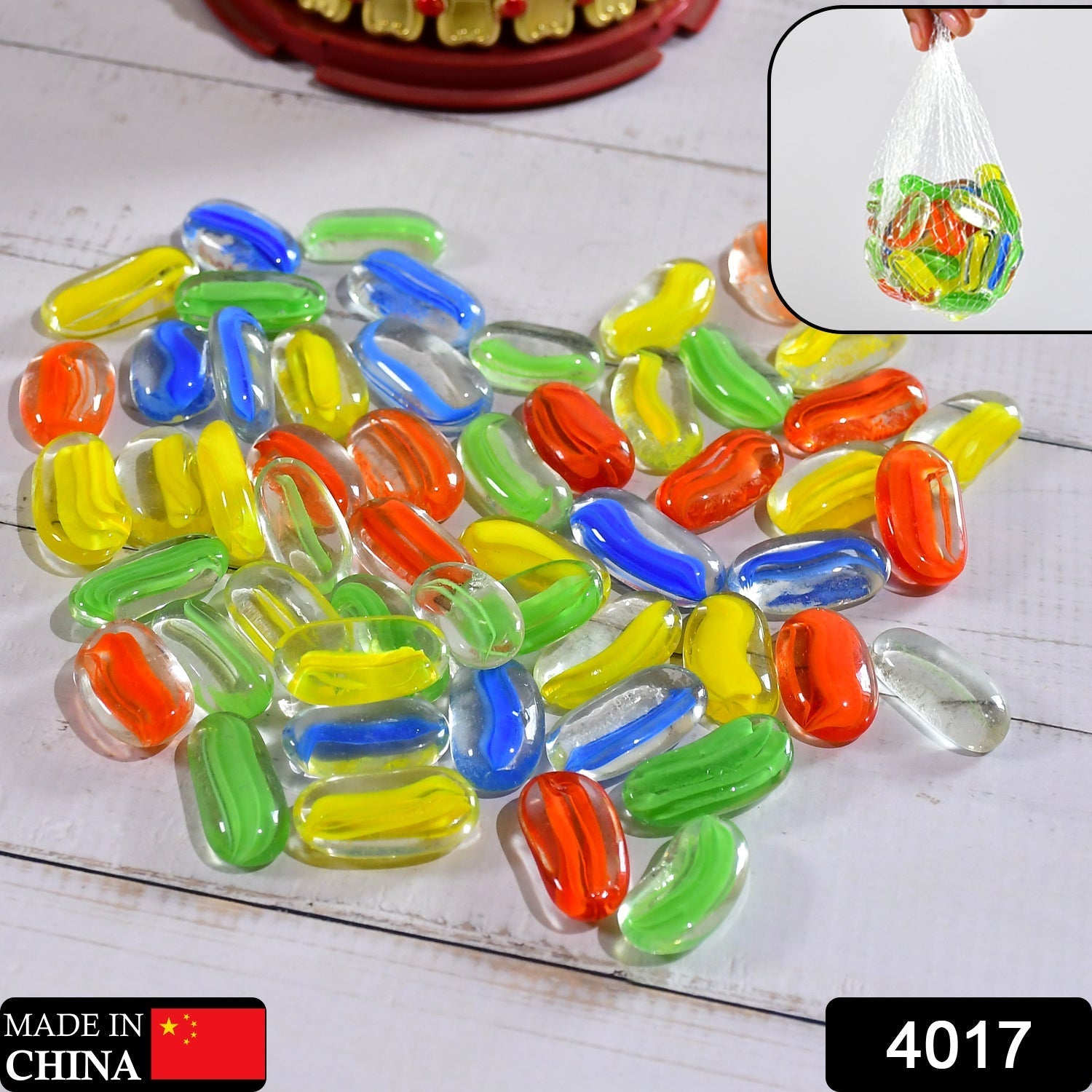 4017 Glass Gem Stone, Flat Round Marbles Pebbles for Vase Fillers, AttrDraft pebbles for Aquarium Fish Tank. 