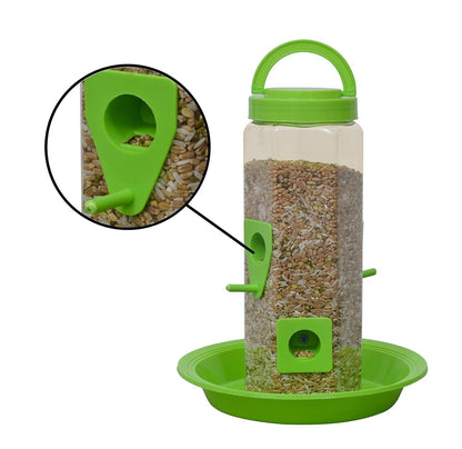 Bird Food and Water Feeder Hanging for Balcony