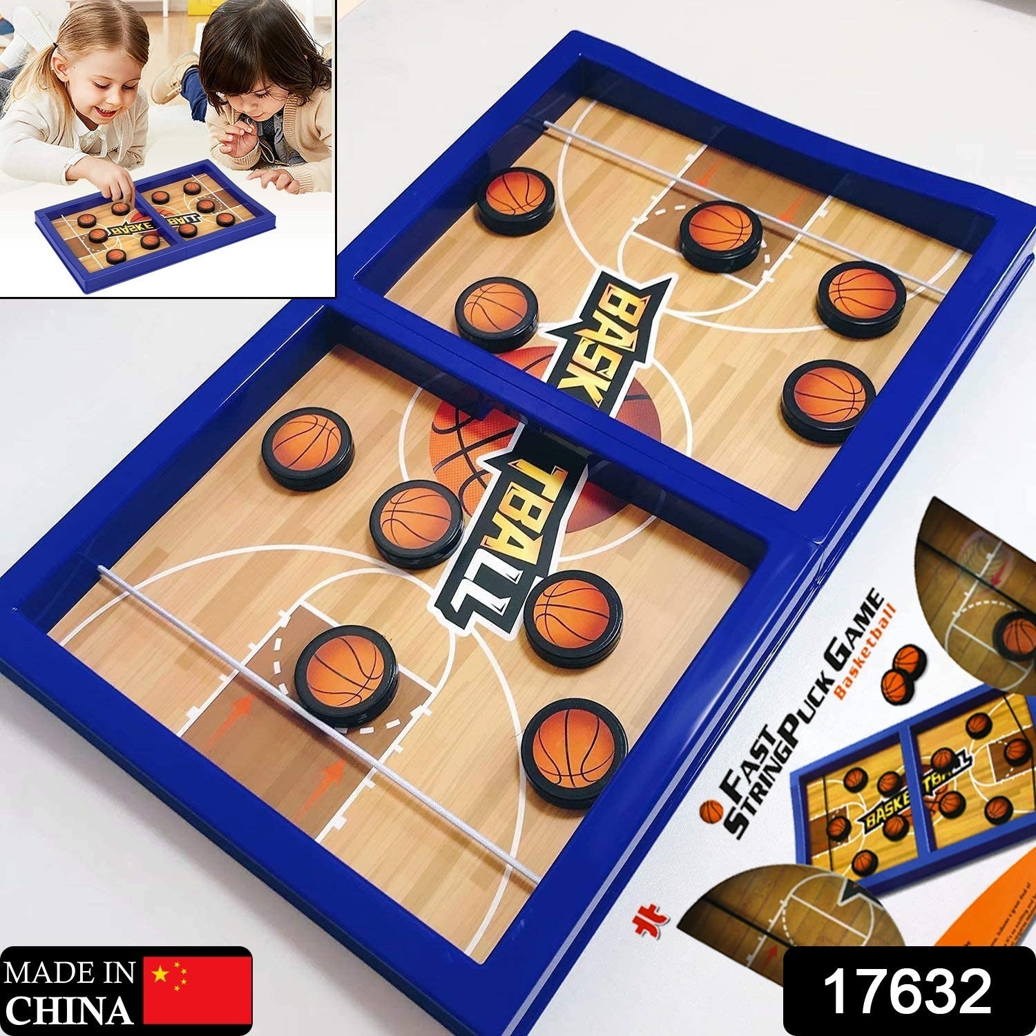 Fast Sling Basketball Puck Game Paced Table Desktop Battle Ice Hockey Game for Adults and Kids Parent-Child Winner Board Games InterDraftToy, Desktop Table Game - Discount Karo