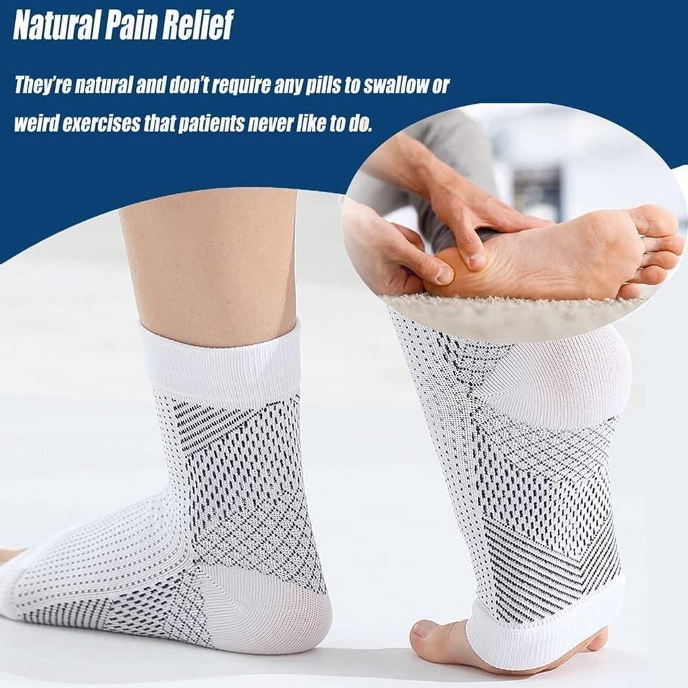 Swelling Arch Heel Socks yoga sport protect socks Pack of 2 Pair