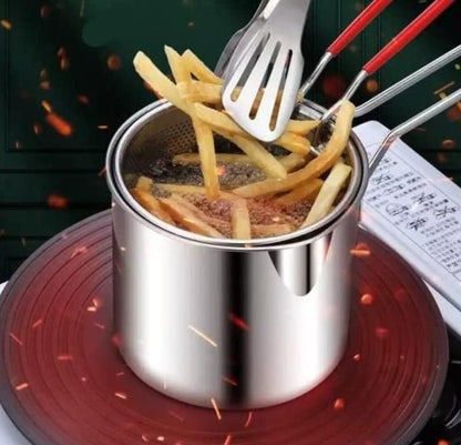 Stainless Steel Deep Fryer Pot - Discount Karo