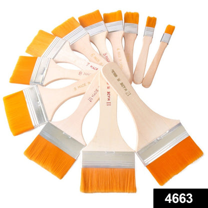 Artistic Flat Painting Brush - Set of 12 - Discount Karo