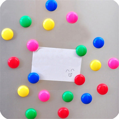 4676 Colorful Board Magnets Circular Plastic Buttons 