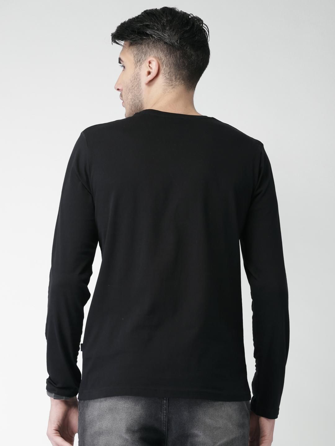 Cotton Solid Full Sleeves T-Shirt