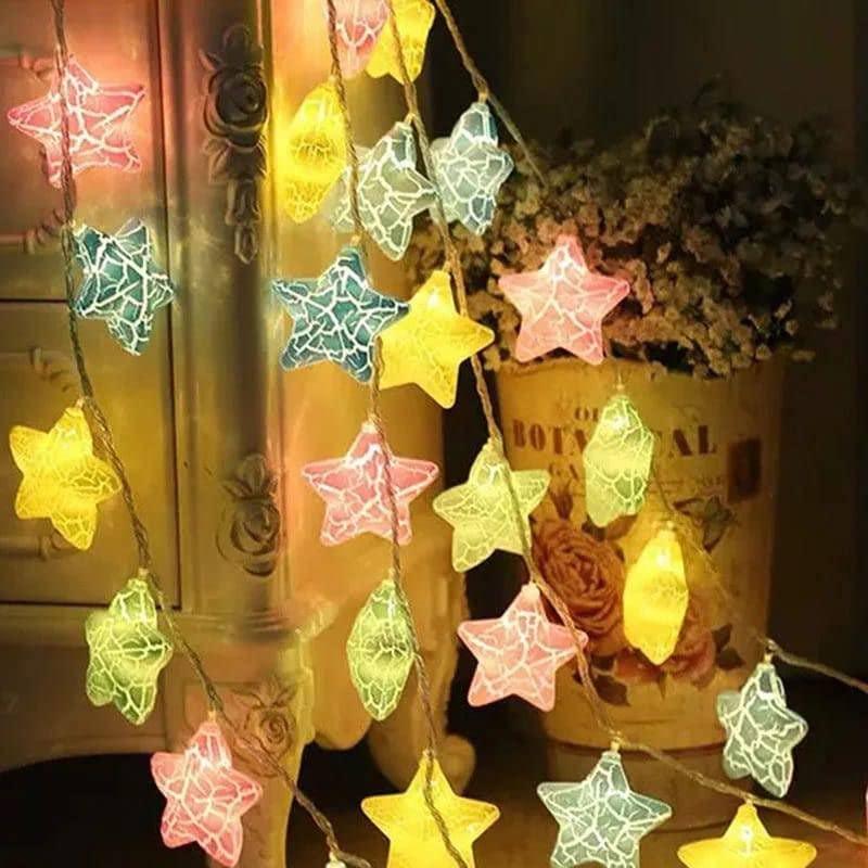 Multicolor Crack Star String light - Discount Karo