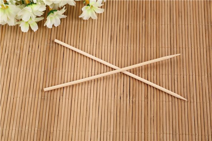 Camping Wooden Color Bamboo BBQ Skewers Barbecue Shish Kabob Sticks Fruit Kebab Meat Party Fountain Bamboo BBQ Sticks Skewers Wooden (30cm) - Discount Karo